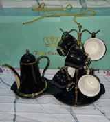 Fine ceramic 9pc tea set