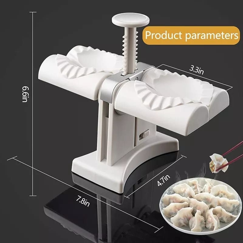 Fully Automatic Double Head Press Dumplings Machine.
