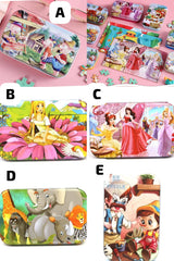 60 PC cartoon theme wooden Kids puzzle