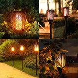 SOLAR FLAME  GARDEN LIGHTS.