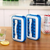 Portable leakable ice cube mold