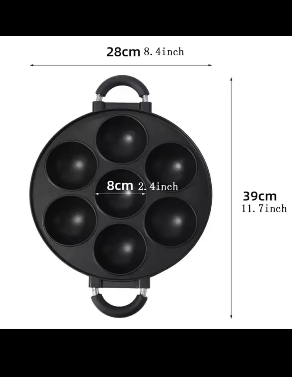 12Holes Non stick round {Vitumbua,scones,waffles && cookies} maker