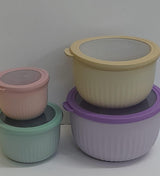 4 in 1 stackable salad bowls