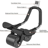 2 elbow pad automatic rebound healthy abdominal wheel