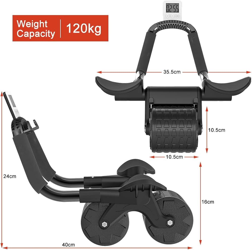 2 elbow pad automatic rebound healthy abdominal wheel