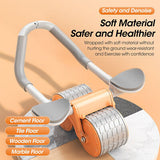 2 elbow pad automatic rebound healthy abdominal wheel