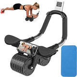 2 elbow pad automatic rebound healthy abdominal wheel