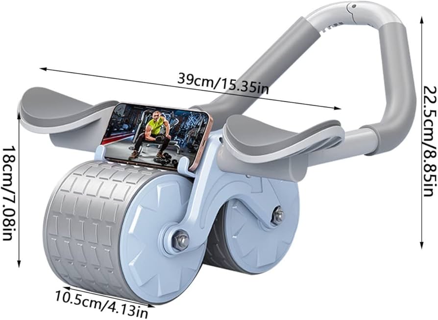 2 elbow pad automatic rebound healthy abdominal wheel