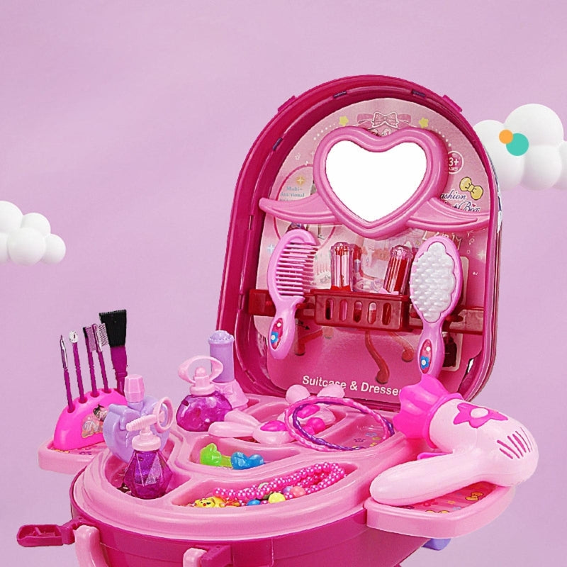 *3 in 1 Children makeup suitcase set playset