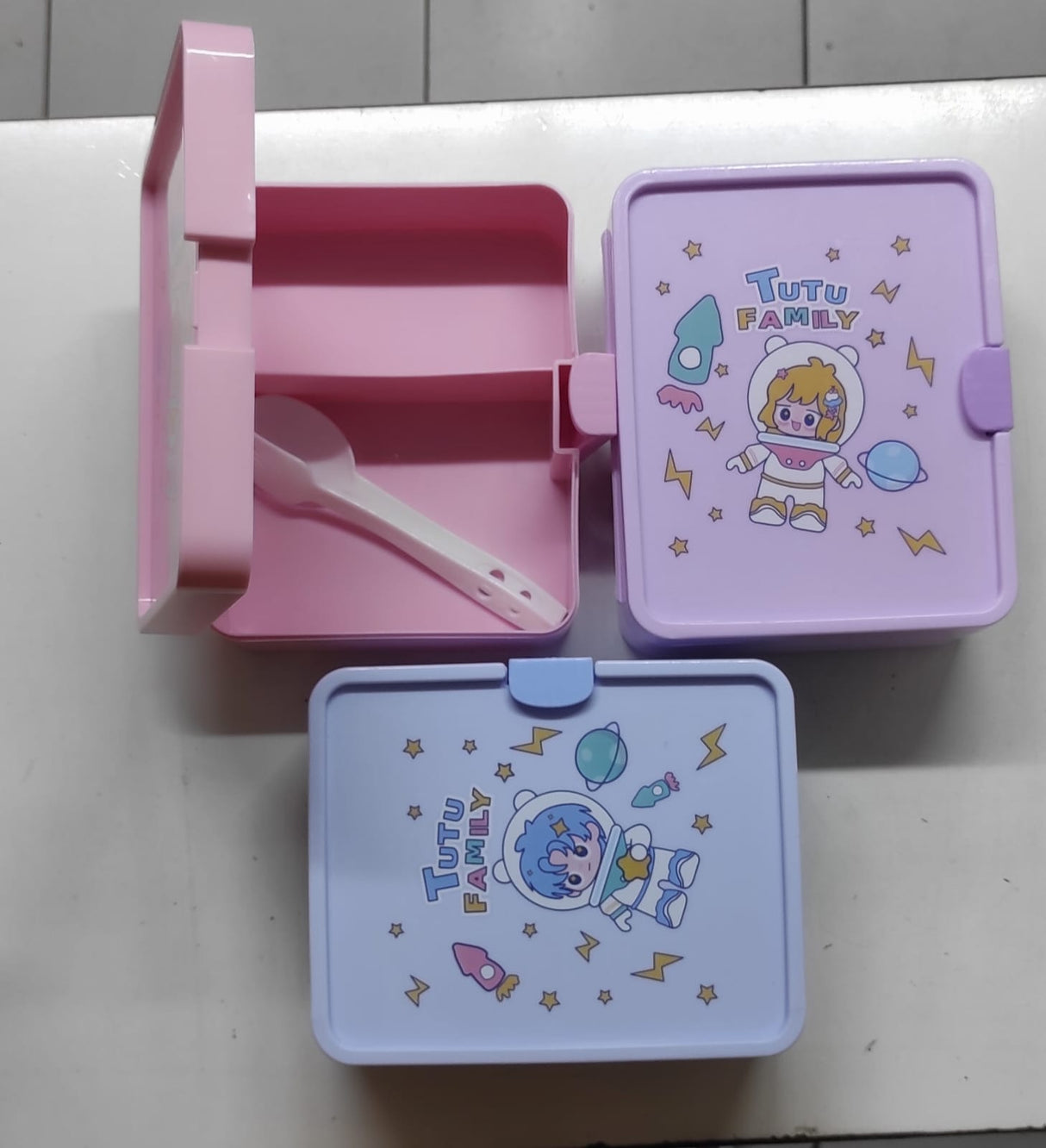 *2 compartment Tutu family Lunch Box for Kids