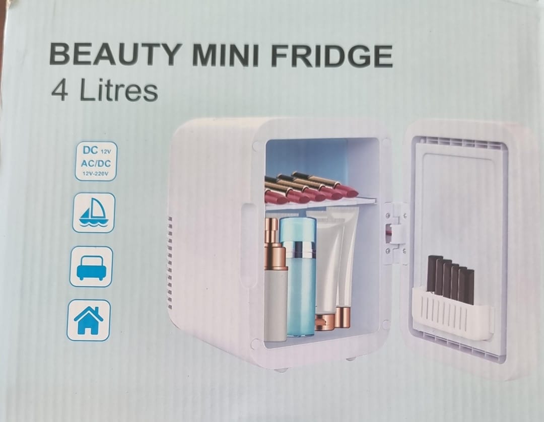 4L Portable Beauty car fridge with mirror and duo power option