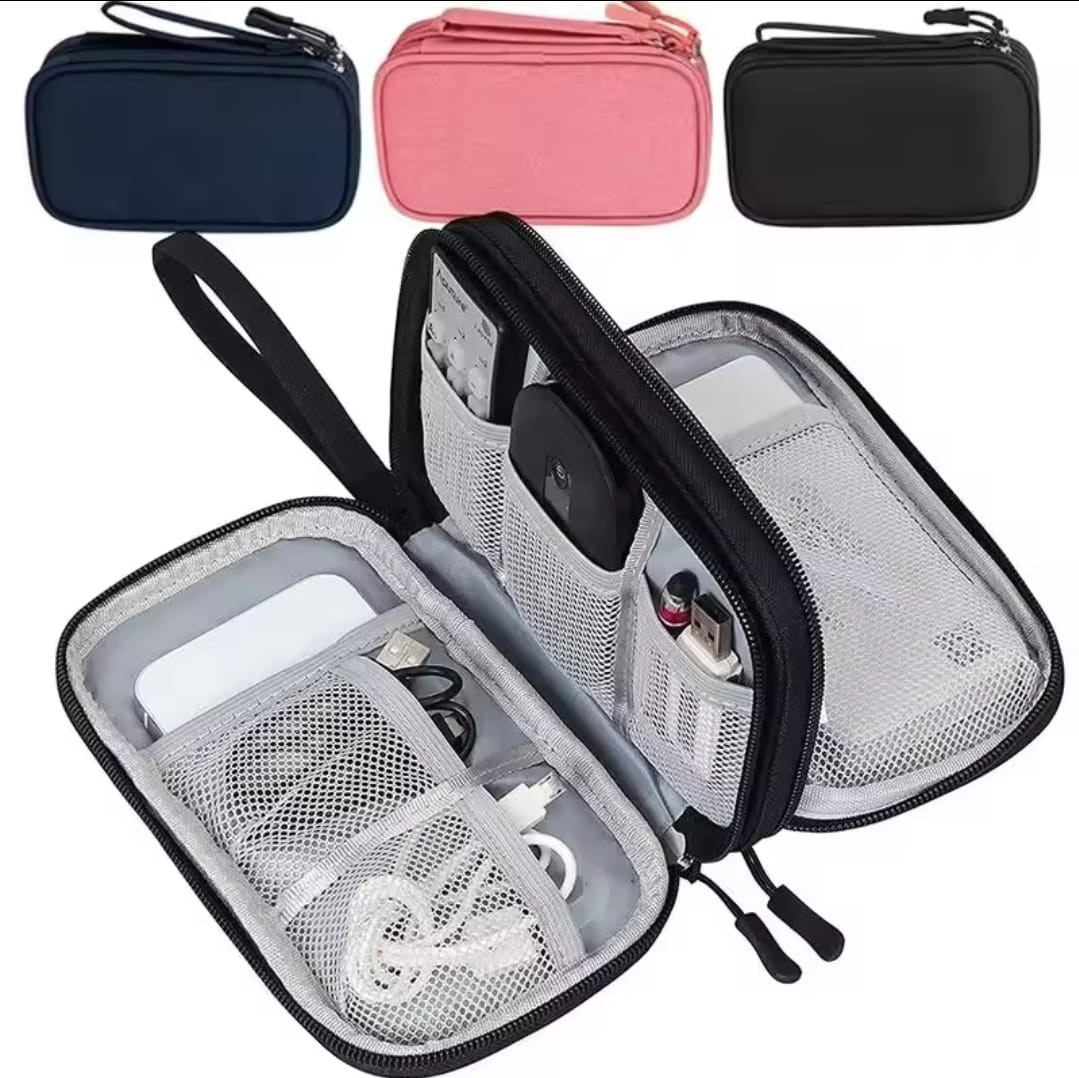 Travel Organiser Trio: Family Travel Wallet, Underwear Organiser and Cable Organiser Bag