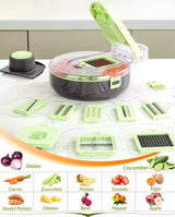 Multi-fuctional 9pcs vegetables chopper/cutter