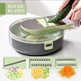 Multi-fuctional 9pcs vegetables chopper/cutter