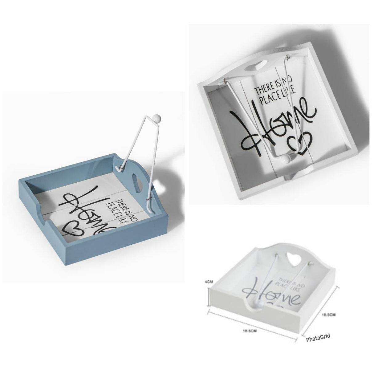 Wooden serviette holder