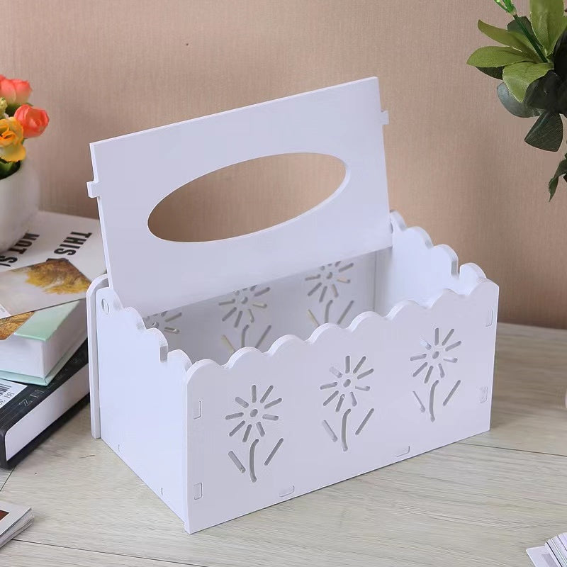 High quality  Classic white wood composite material Detachable serviet holder