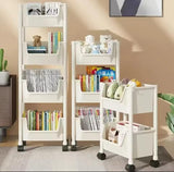 4-Layer Trolley Bookshelf / Kitchen Storage Rack