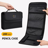 200 slots colored lead pencils storage bag