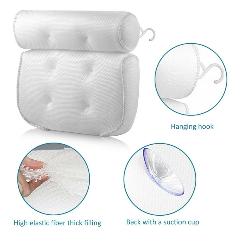Bath tub Bath pillow size 37x35x10cm 6 silicone suction cups