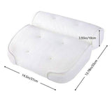 Bath tub Bath pillow size 37x35x10cm 6 silicone suction cups