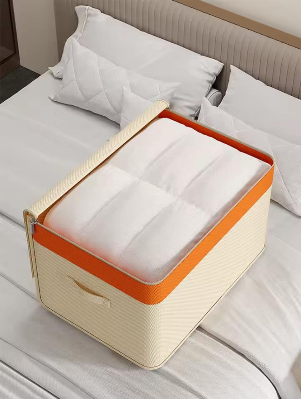 Canvas quilt /clothing storage organizer