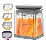 Multifunctional vegetables cutter press-type