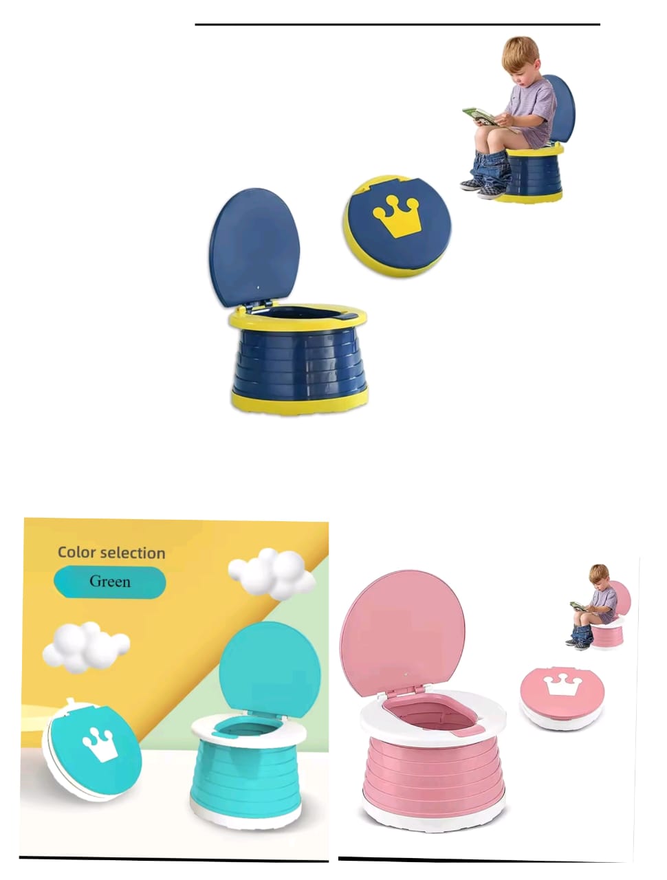 2-in-1 Children's Folding Toilet