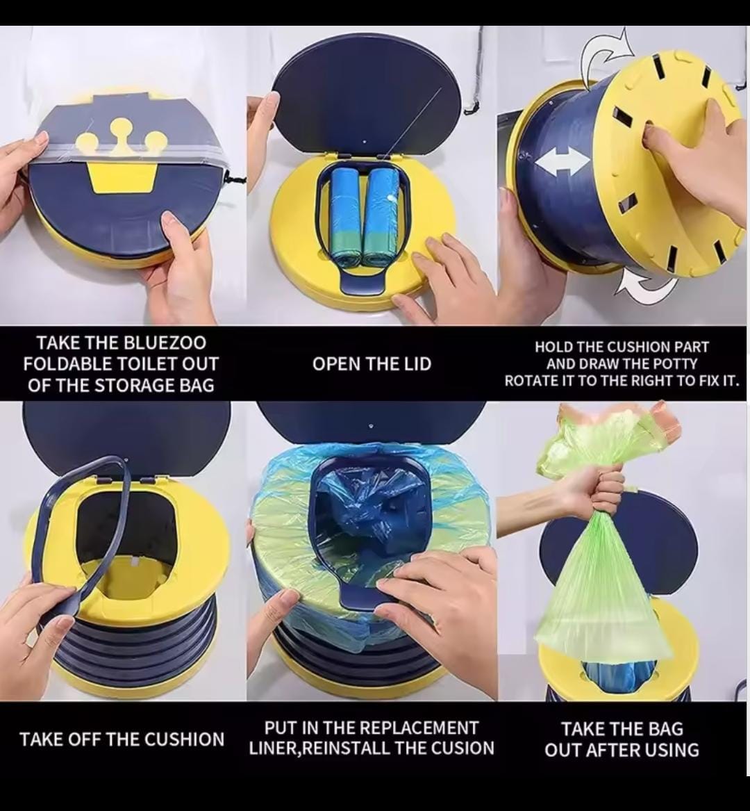 2-in-1 Children's Folding Toilet