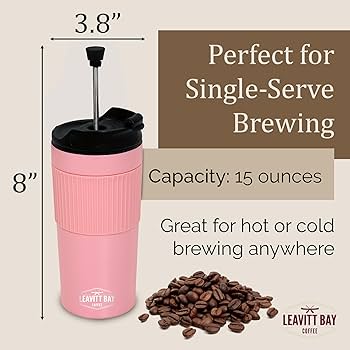 480ml French plunger coffee press thermocup