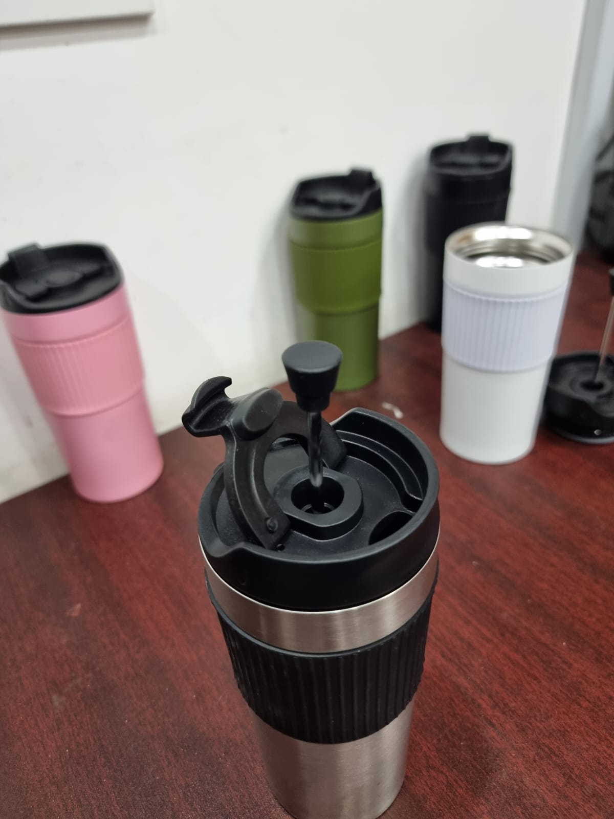 480ml French plunger coffee press thermocup