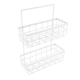 Modern Wall-Mounted Bathroom Organizer – Dual-Tier Storage Rack