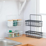Modern Wall-Mounted Bathroom Organizer – Dual-Tier Storage Rack