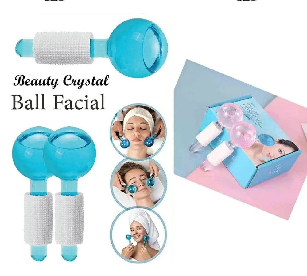 2pcs Ice Globes for Facials Massage Tool Set