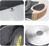 Single piece 28cm HonHey WOK granite partitioned cooking pot