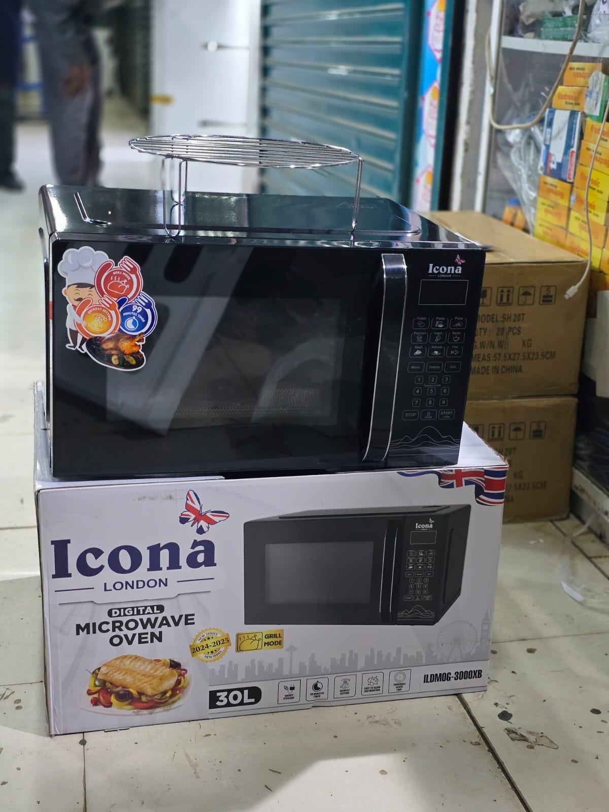 30 litres icona digital microwave with grill