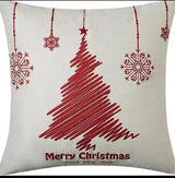 Heavy linen Christmas throw cover