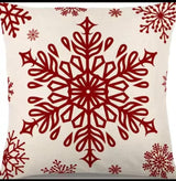 Heavy linen Christmas throw cover