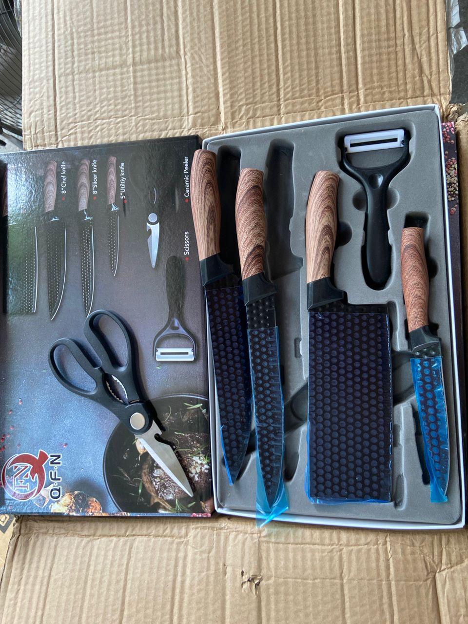 6pcs premium knife set