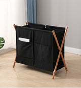 ▪️Foldable partitioned laundry basket