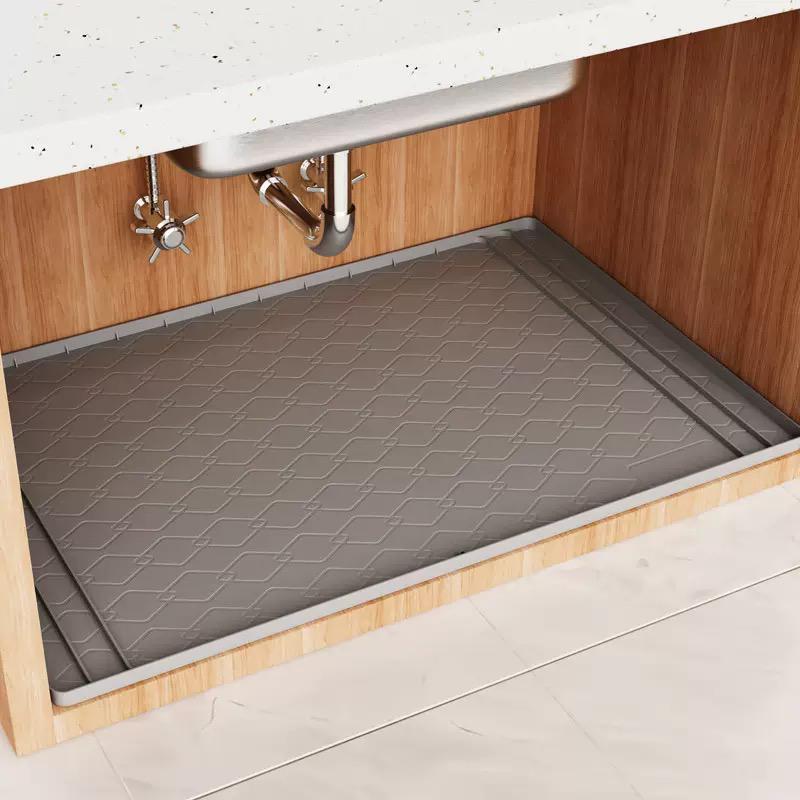 Silicone waterproof under the sink shelf mat