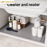 Silicone waterproof under the sink shelf mat