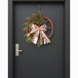40cm Christmas Rustic Wheel Garland