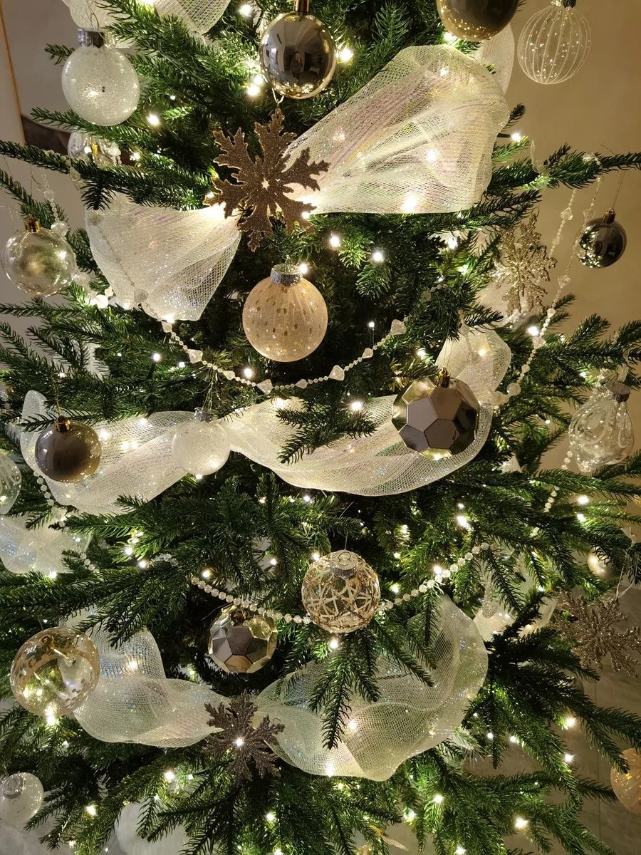 Christmas Ribbon Mesh Tulle Roll for Tree Decoration and Home Christmas Decor Kenya