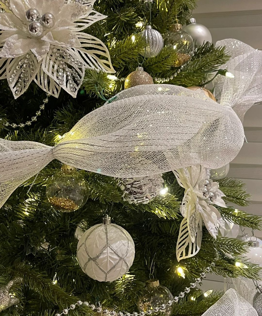 Christmas Ribbon Mesh Tulle Roll for Tree Decoration and Home Christmas Decor Kenya