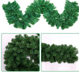2.7m Christmas Garland Pine and Cypress Artificial Green Garland for Home Decoration