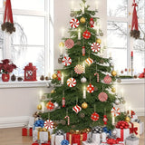 12pcs wooden red candy windmill cane