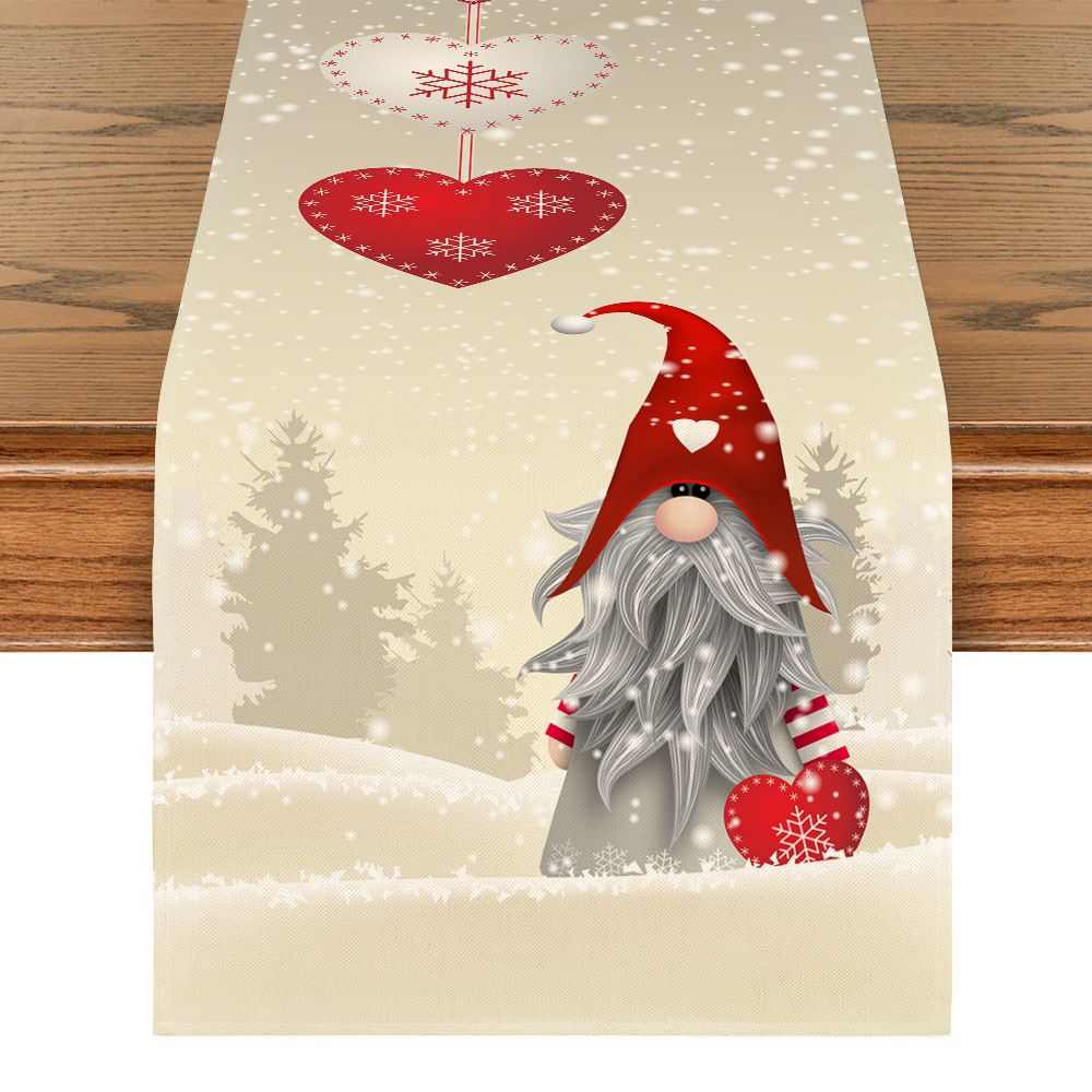 Christmas Table Runner Snowman Gnome