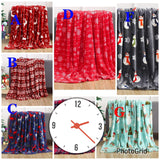 Flannel Christmas Throw Cozy Snowflake
