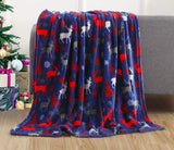 Flannel Christmas Throw Cozy Snowflake