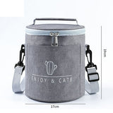 Insulated Round Lunch Bag,
